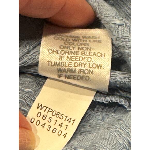 NEW J.Jill x Pure Jill Textured Boxy Blouse L Breeze Kimono Sleeve Boat Neck NWT - Picture 7 of 10